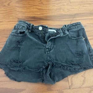 Pacsun Black Denim Shorts